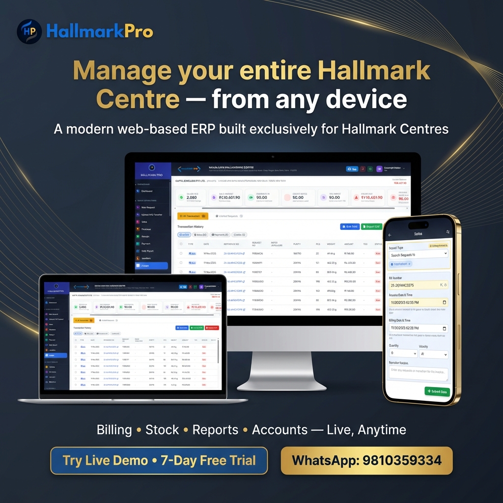 HallmarkPro - Best HUID Software Dashboard